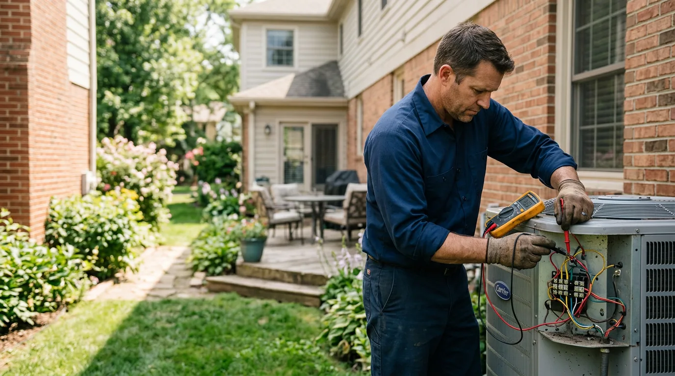HVAC technician working near Monmouth Beach, NJ